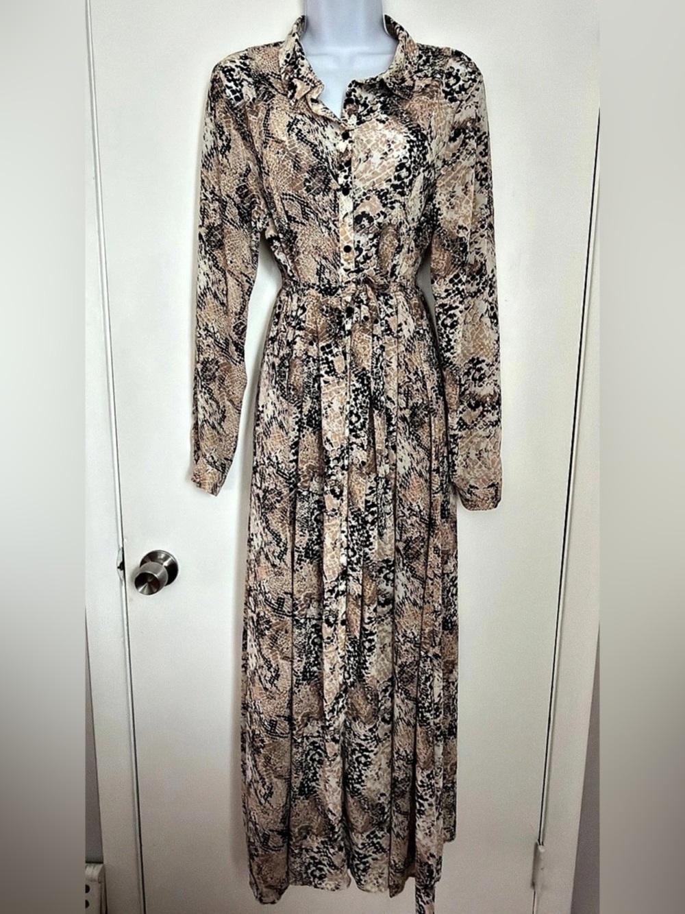 Fashion Nova Animal Print Maxi Dress XL Like New